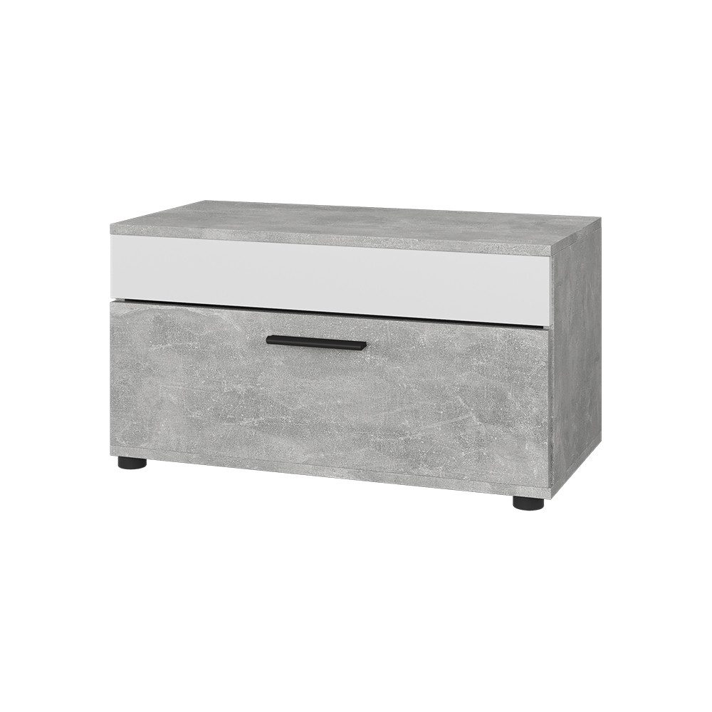 Vicco Bücherregal Berno, Beton/Weiß, 70.8 x günstig online kaufen