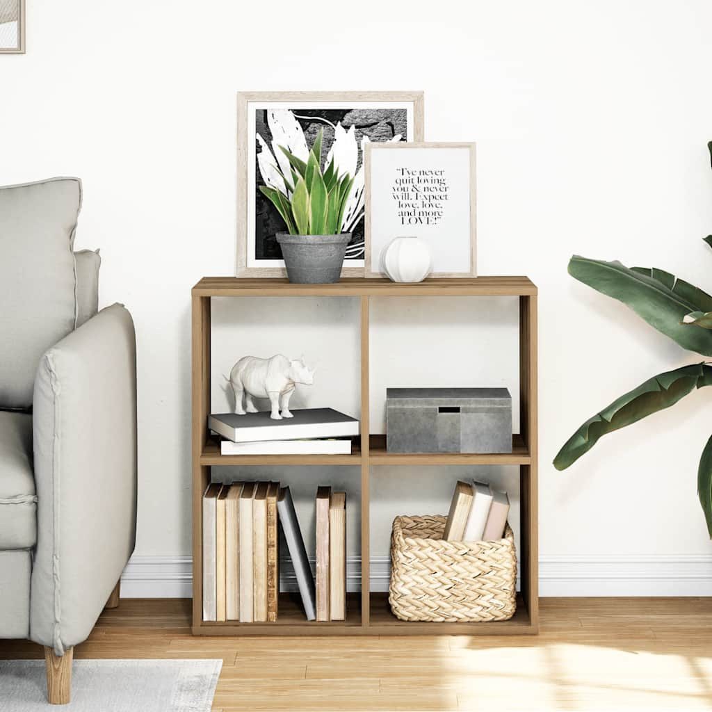 vidaXL Bücherregal Raumteiler-Bücherregal Artisan-Eiche 69,5x29x69,5 cm, günstig online kaufen