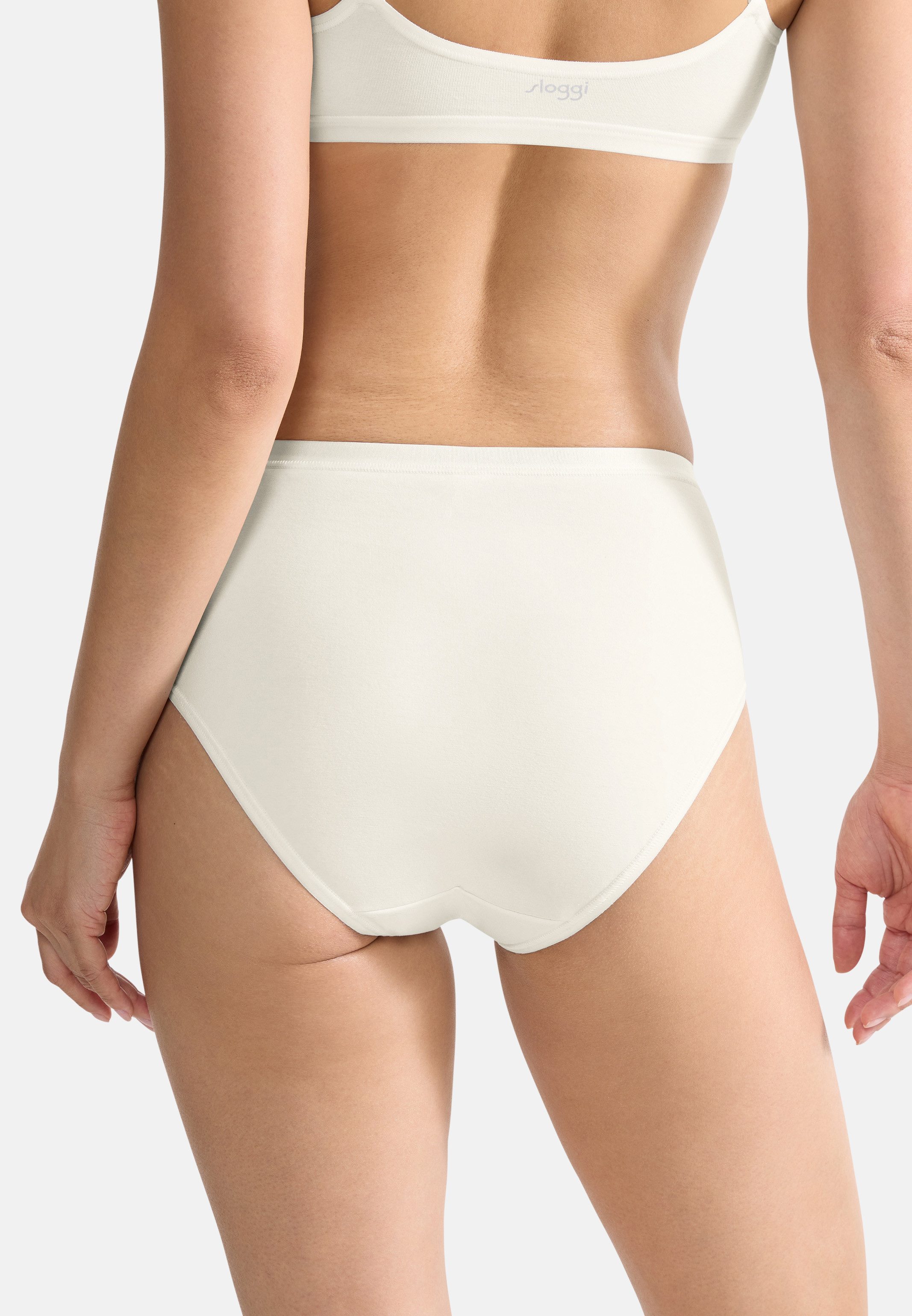 sloggi Midislip 6er Pack GO Daily Cotton (Spar-Set, 6-St) Midi Slip - Baumwolle - Atmungsaktiv - Natürliche Materialien