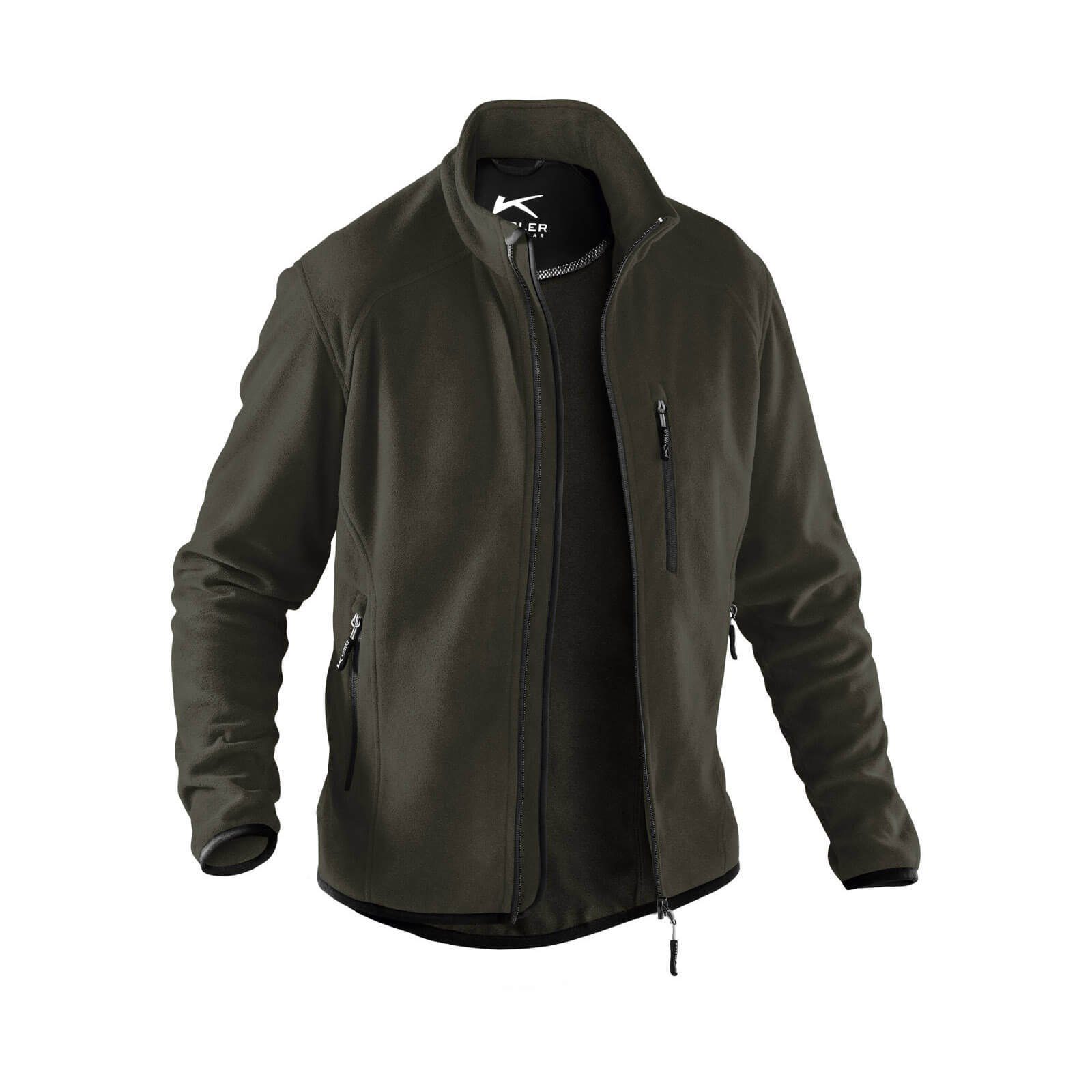 Fleecejacke Kübler Fleecejacke oliv