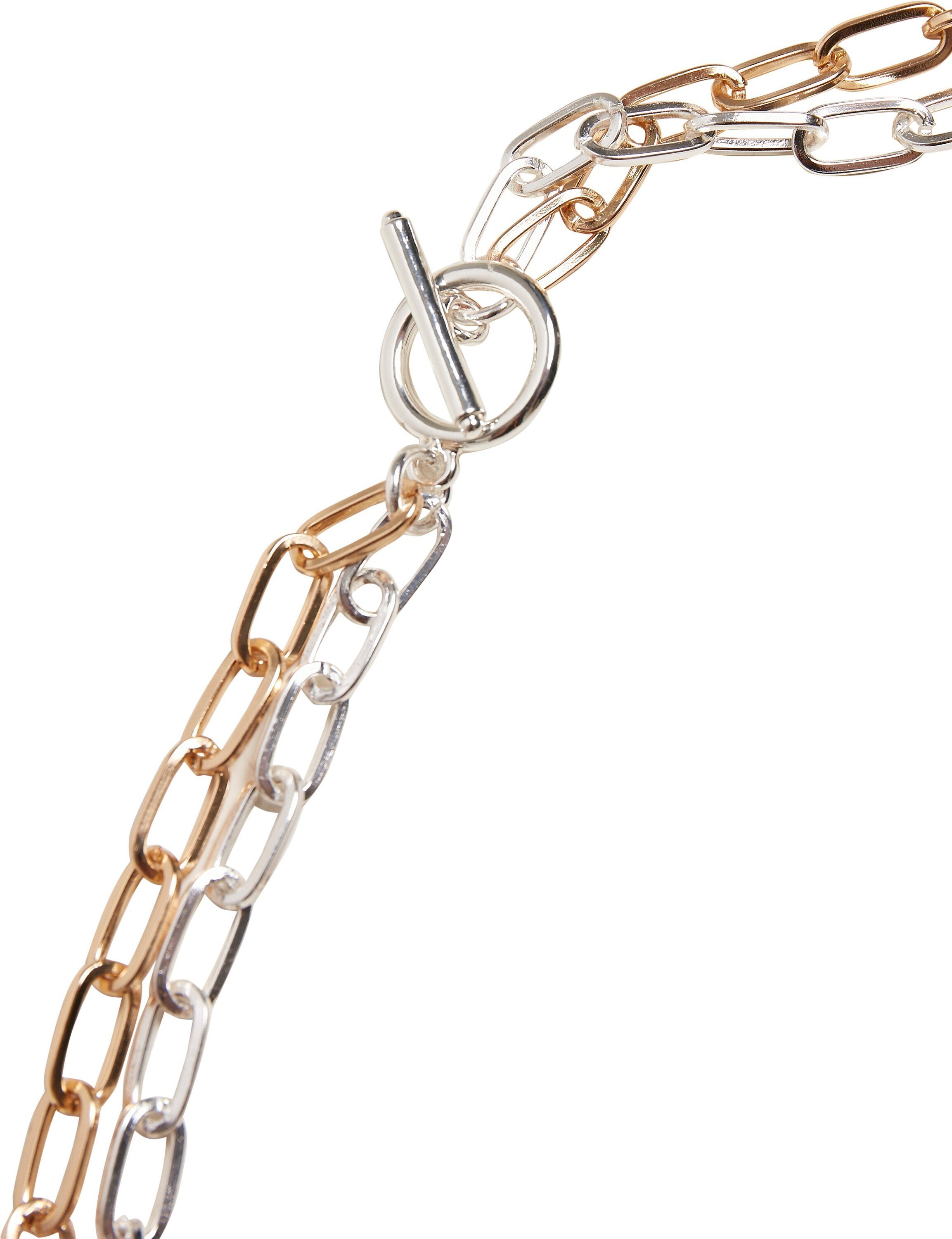 URBAN CLASSICS Edelstahlkette Accessoires Bicolor Layering Necklace