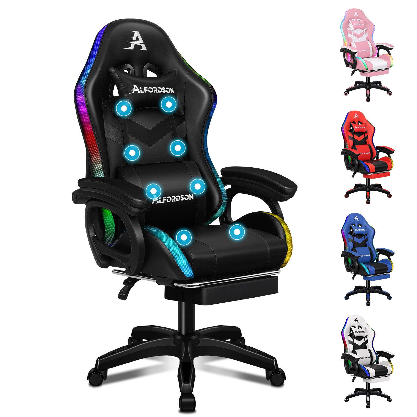 ALFORDSON Gaming-Stuhl Ergonomisch, Gamer Stühle mit günstig online kaufen
