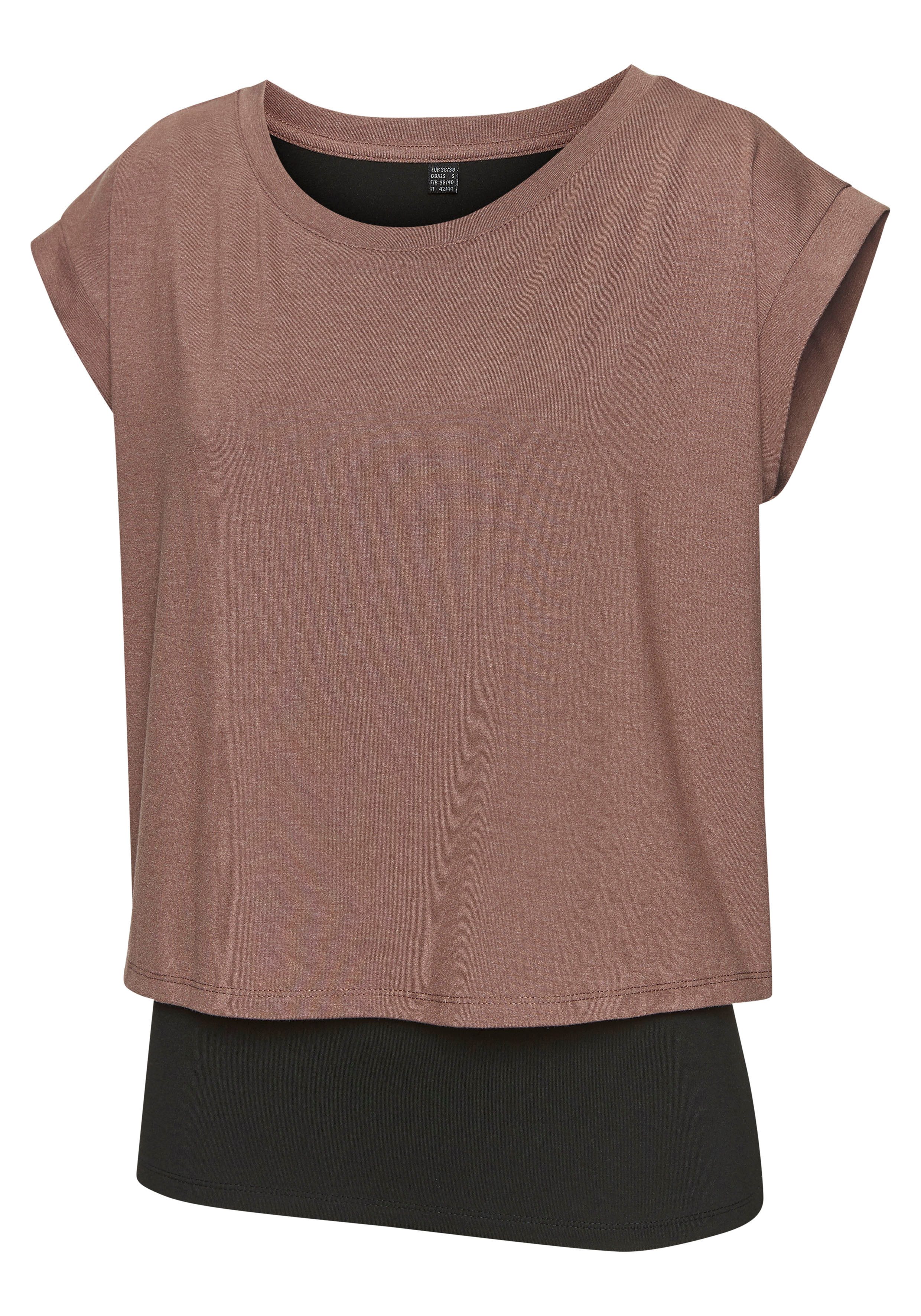 LASCANA ACTIVE Layershirt 2 in 1 T-Shirt im Layer-Design