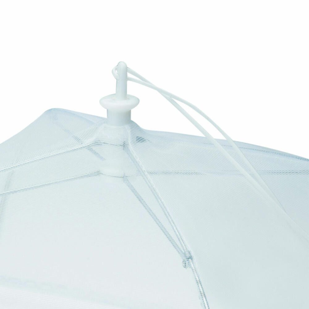 WESTMARK Fliegenhaube 2 Speisen-Abdeckhauben, Zusammenfaltbar, 34 x 34 cm, Kunststoff, Weiß