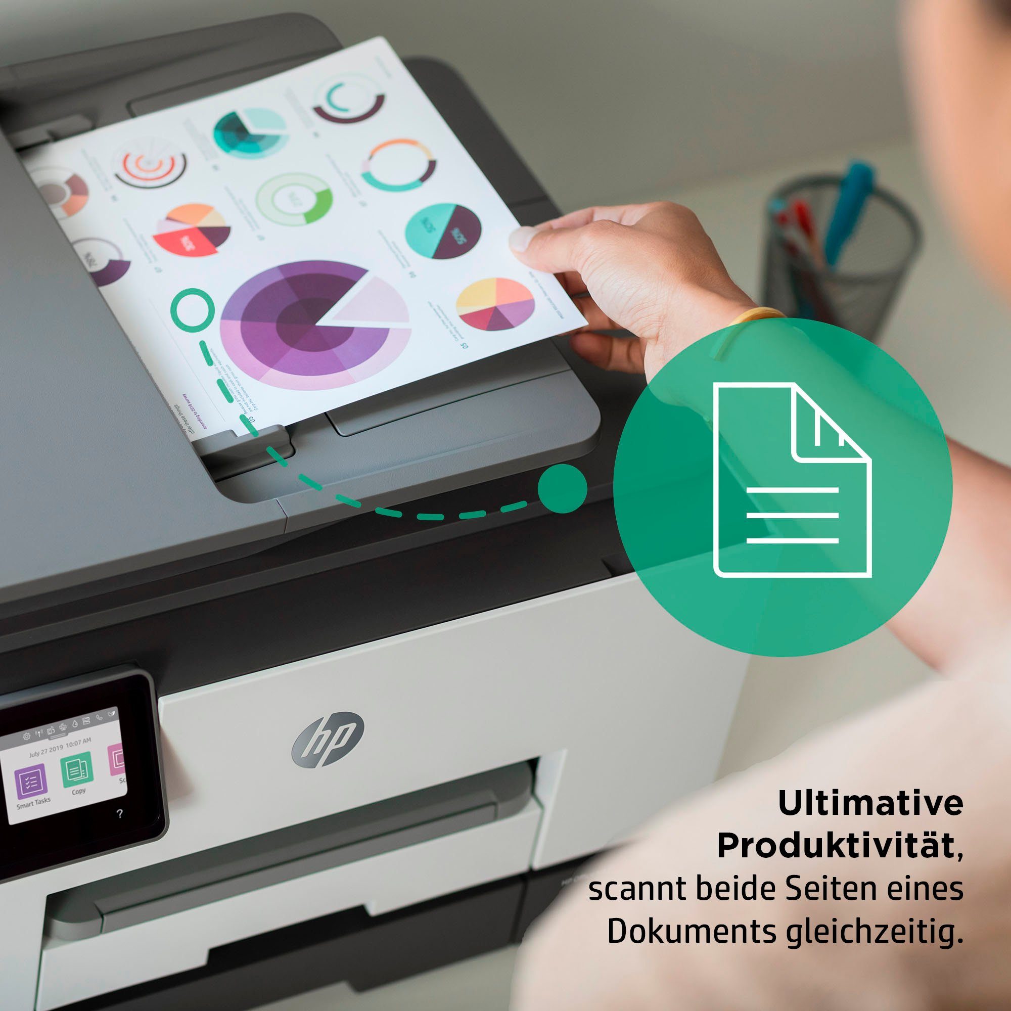 Instant (Wi-Fi), Ink OfficeJet WLAN (LAN HP+ (Ethernet), kompatibel) Multifunktionsdrucker, 9022e color A4 Pro HP AiO