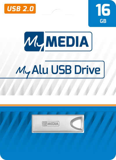 MyMedia »MyMedia USB Stick 16GB Speicherstick My Alu silber« USB-Stick