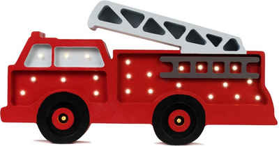 little lights LED Tischleuchte »Feuerwehr«, mit Dimmer und Fernbedienung, Timer, Feuerwehrauto
