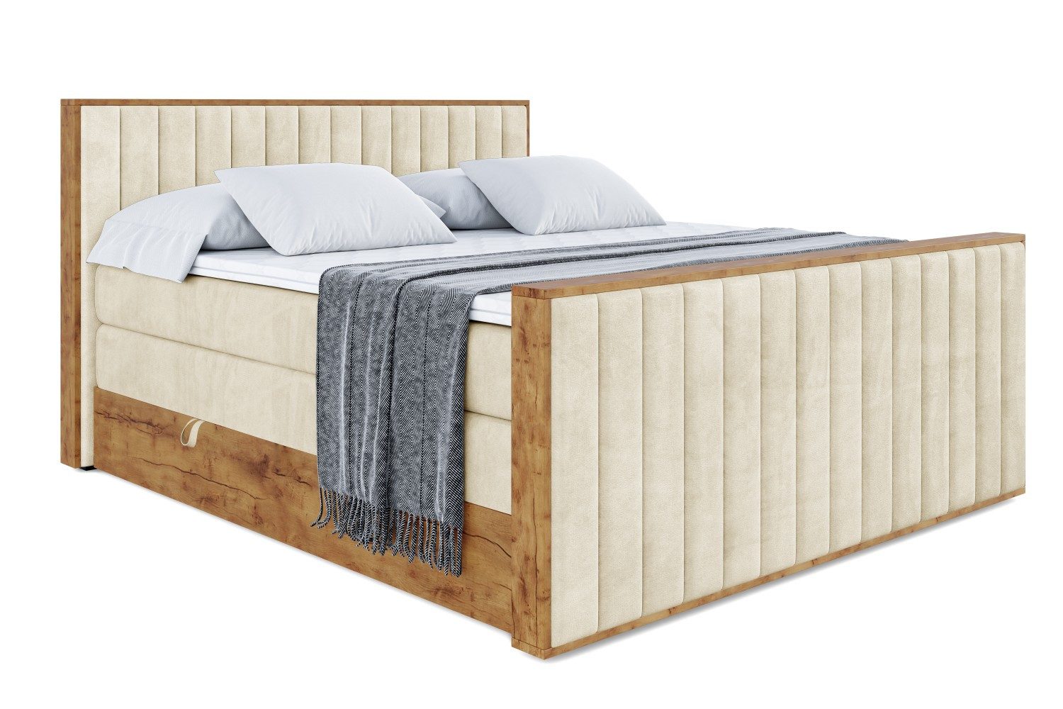 ALTDECOR Boxspringbett LOLLI4-Z KING (Multipocket-Matratze H4, günstig online kaufen