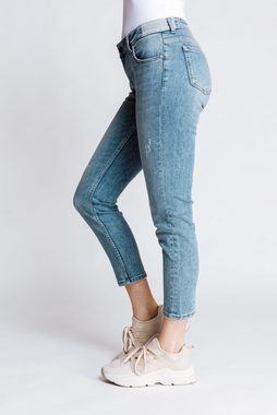 Zhrill Caprijeans im Used-Look