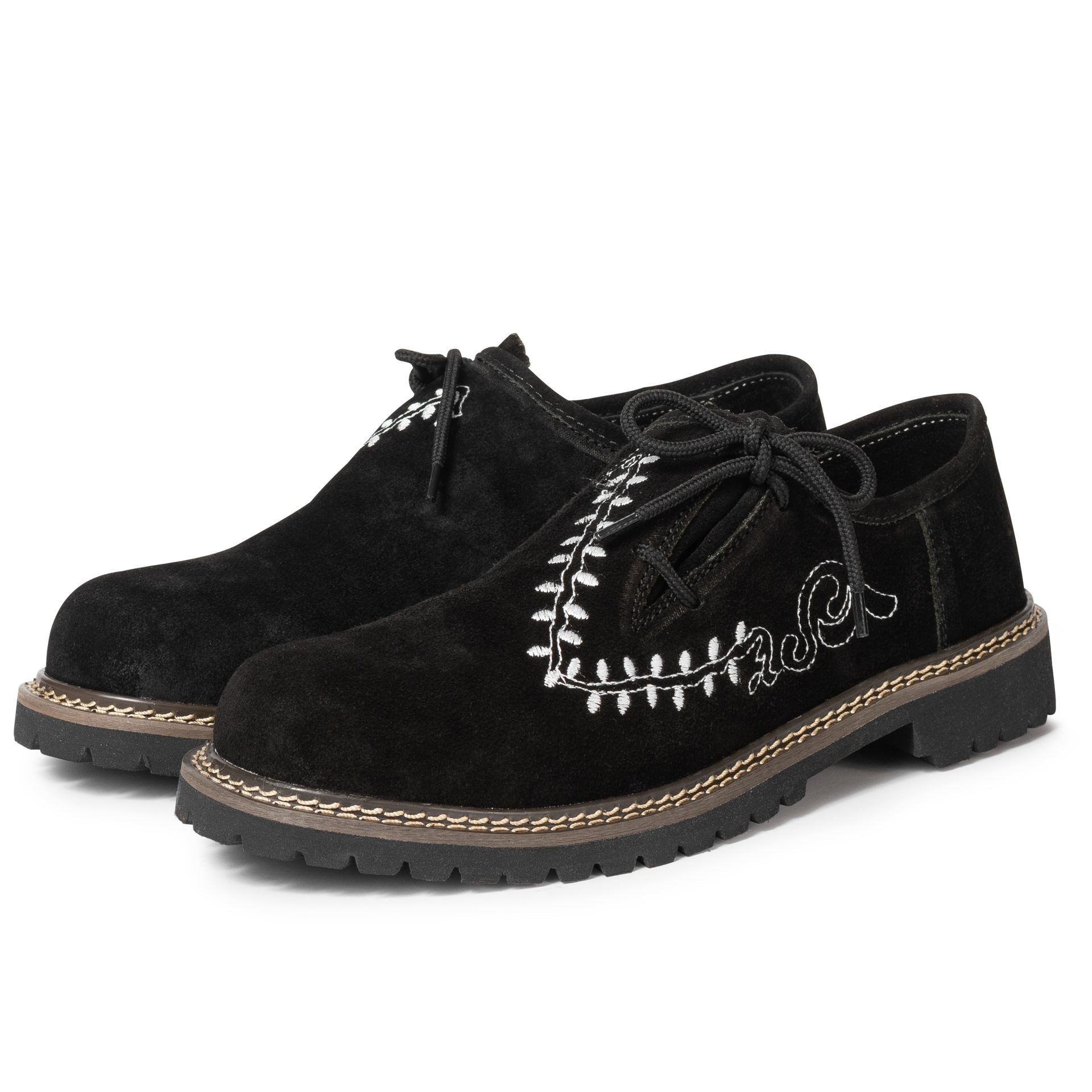 PAULGOS Trachtenschuhe Trachten Schuhe Haferl Schnürschuh 100% Echtleder Haferlschuh