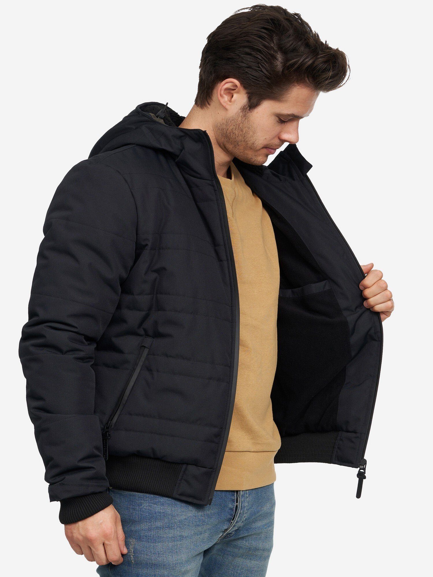 Brave navy und Soul Winterjacke Archyi wind- für wasserabweisend Herren,