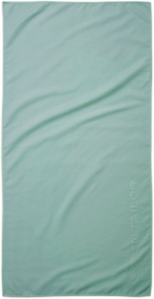 TOM TAILOR HOME Sporthandtuch Fitnesstuch COLOR BATH, Microfaser (1-St), Logo Prägung, Mikrofaser, weich, schnell trocknend