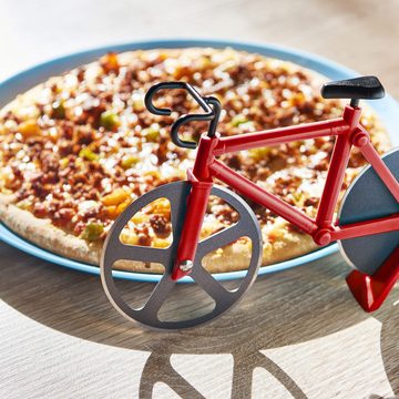 relaxdays Pizzaschneider 2 x Fahrrad Pizzaschneider