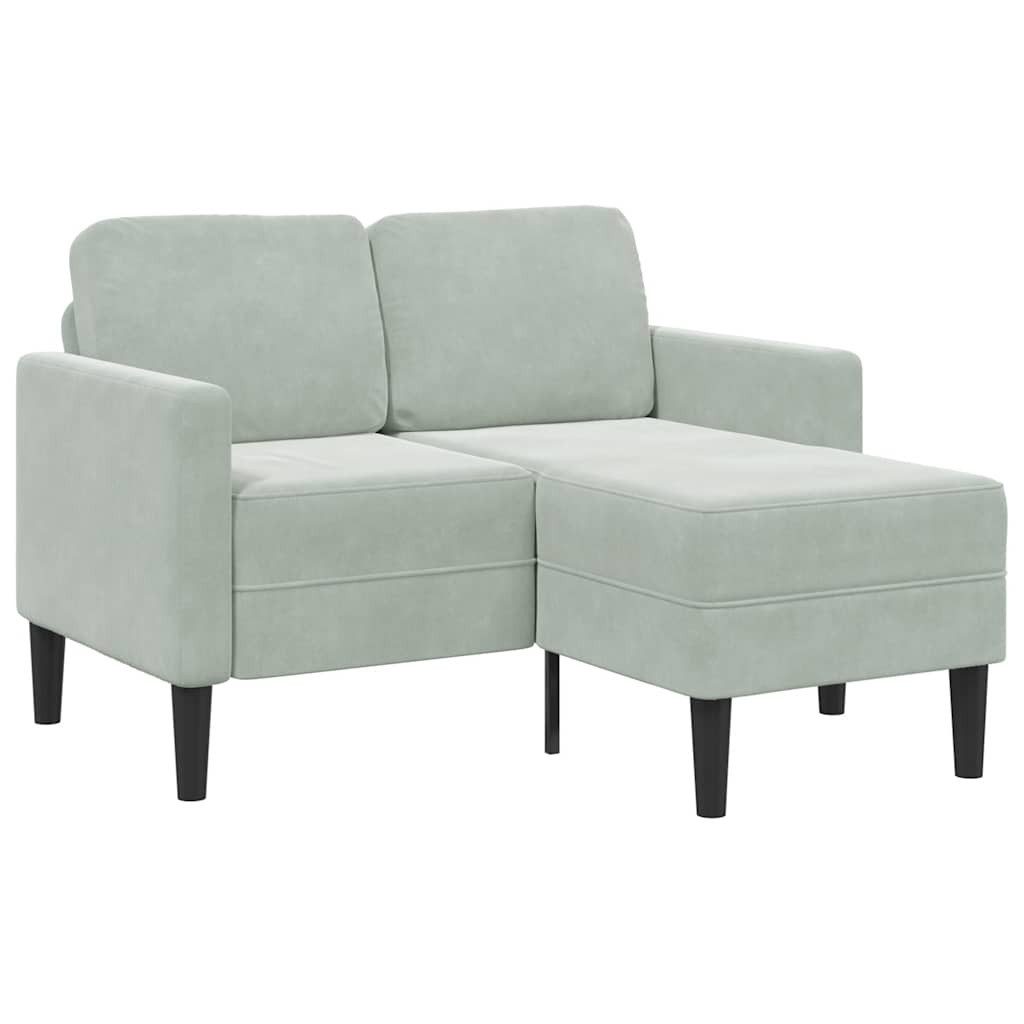 vidaXL Sofa 2-Sitzer-Sofa mit Chaiselongue L-Form günstig online kaufen