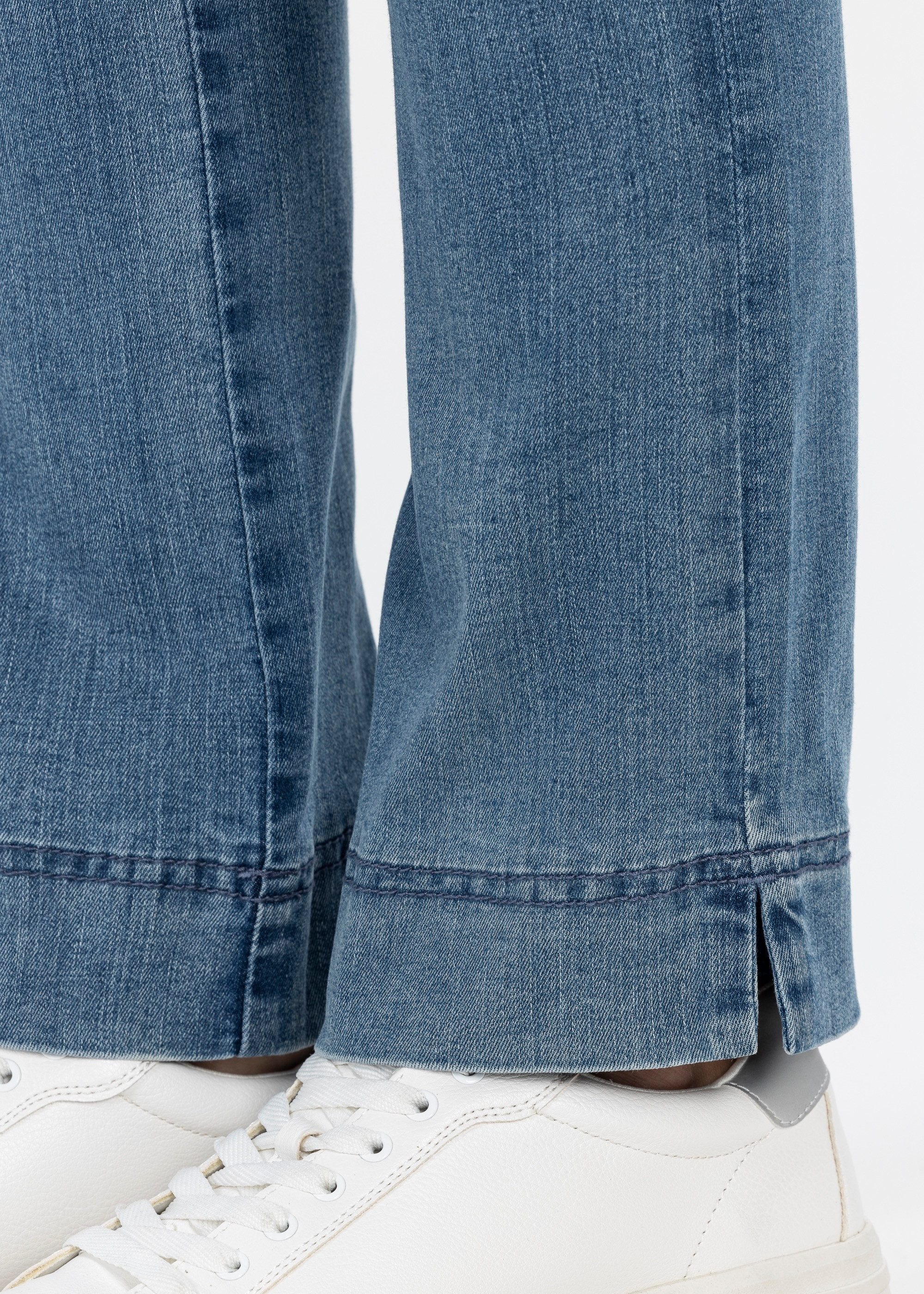 Stehmann Schlupfjeans Stehmann, Ina-760W Schlupf-Jeans mit seitlichen Schlitzen