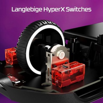 HyperX HyperX Pulsefire Haste 2 Wireless Gaming-Maus (RF kabellos + Bluetooth)