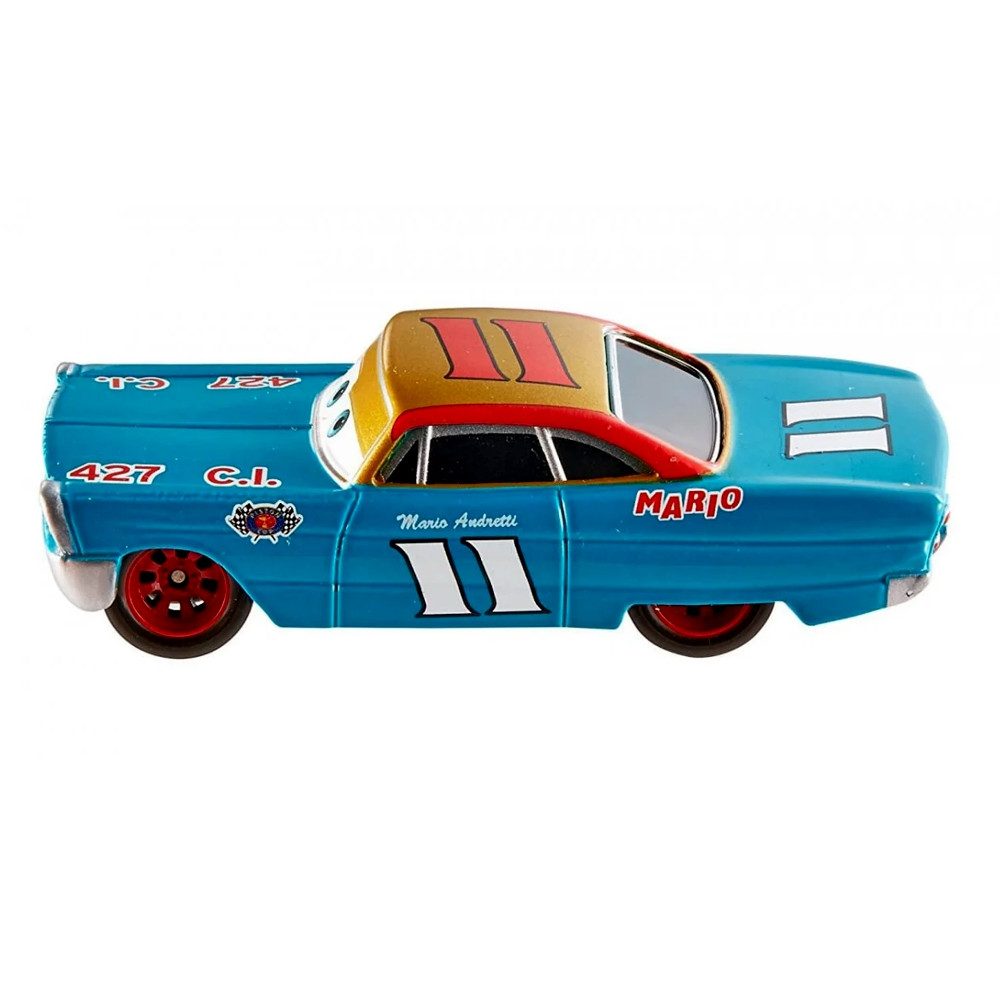 Disney Cars Spielzeug-Rennwagen Mario Andretti FLM08 Disney Cars Die-Cast 1:55 Fahrzeug Auto