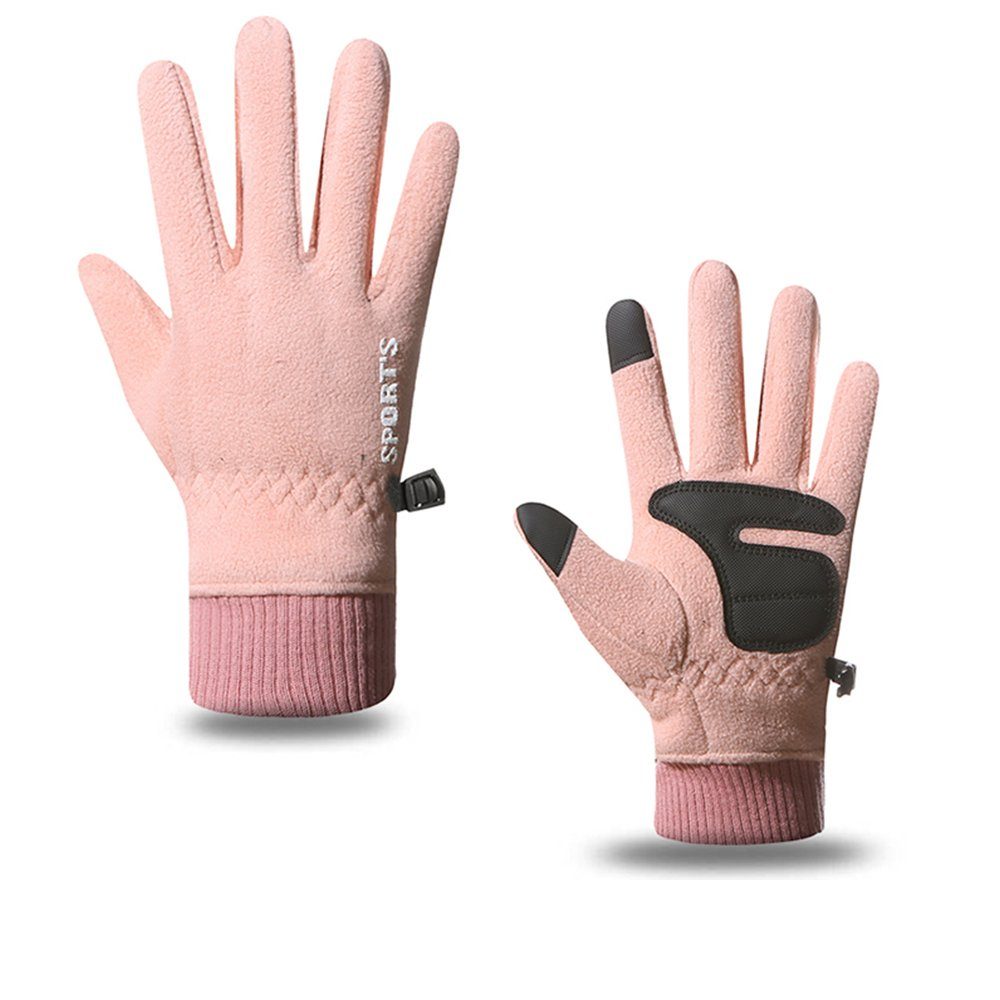 LAPA HOME Winterhandschuhe für Anti-Verlust Damen Handschuhe und Herren Themro Damen-Rosa Skihandschuhe Sporthandschuhe Touch-Screen Fleece Fleecehandschuhe Rutschfest