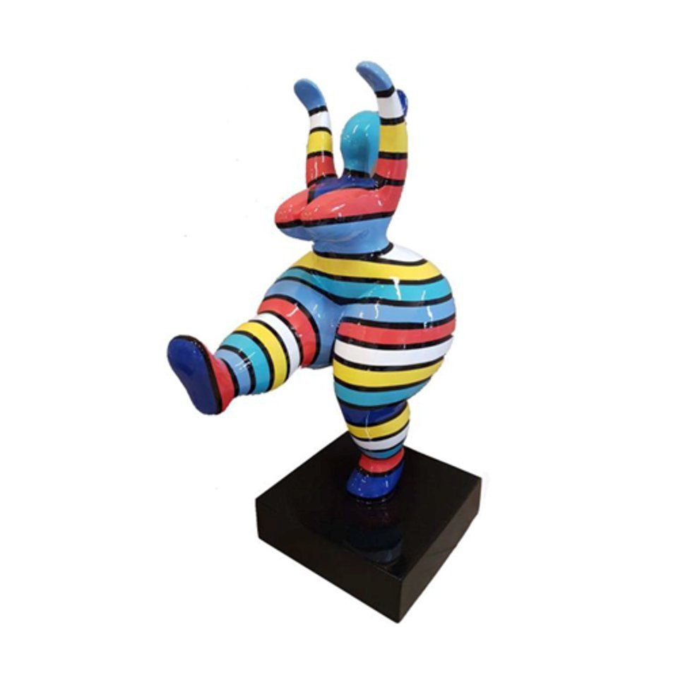 JVmoebel Dekofigur Abstrakte Designer Kunst 50cm Figur Statue Bunt Bemante Skulpturen