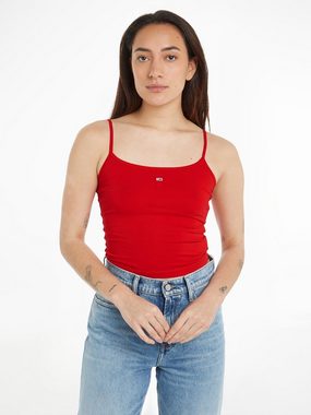 Tommy Jeans Spaghettitop TJW 2PACK ESSENTIAL STRAP TOP (Packung, ESSENTIAL Regular Flag Logo TJ Women) mit Tommy Jeans Logo-Flag