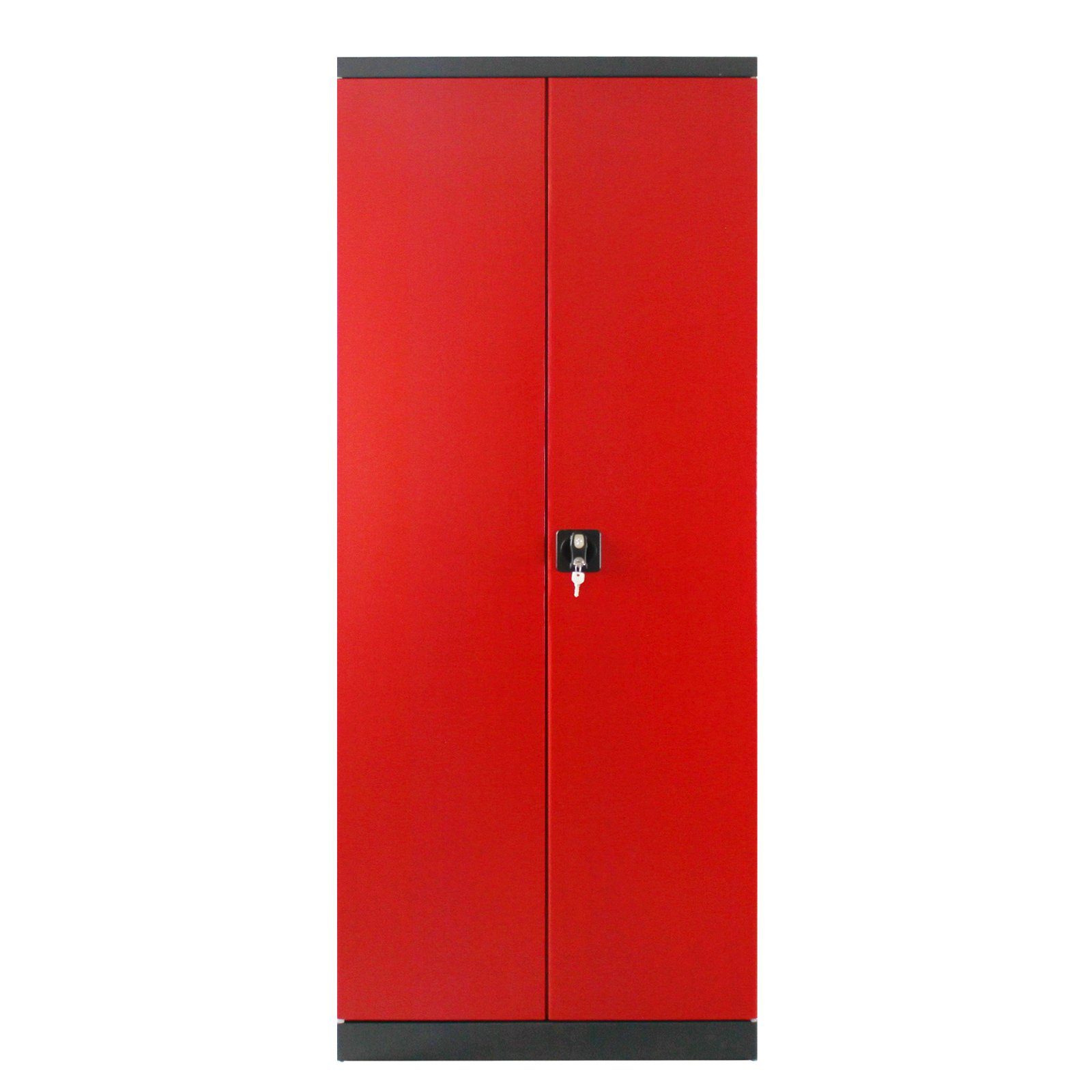 L x (BxHxT) 1920 Stahlschrank 380 mm x in verschiedenen 780 ADB anthrazitgrau/feuerrot ADB Mehrzweckschrank Farben