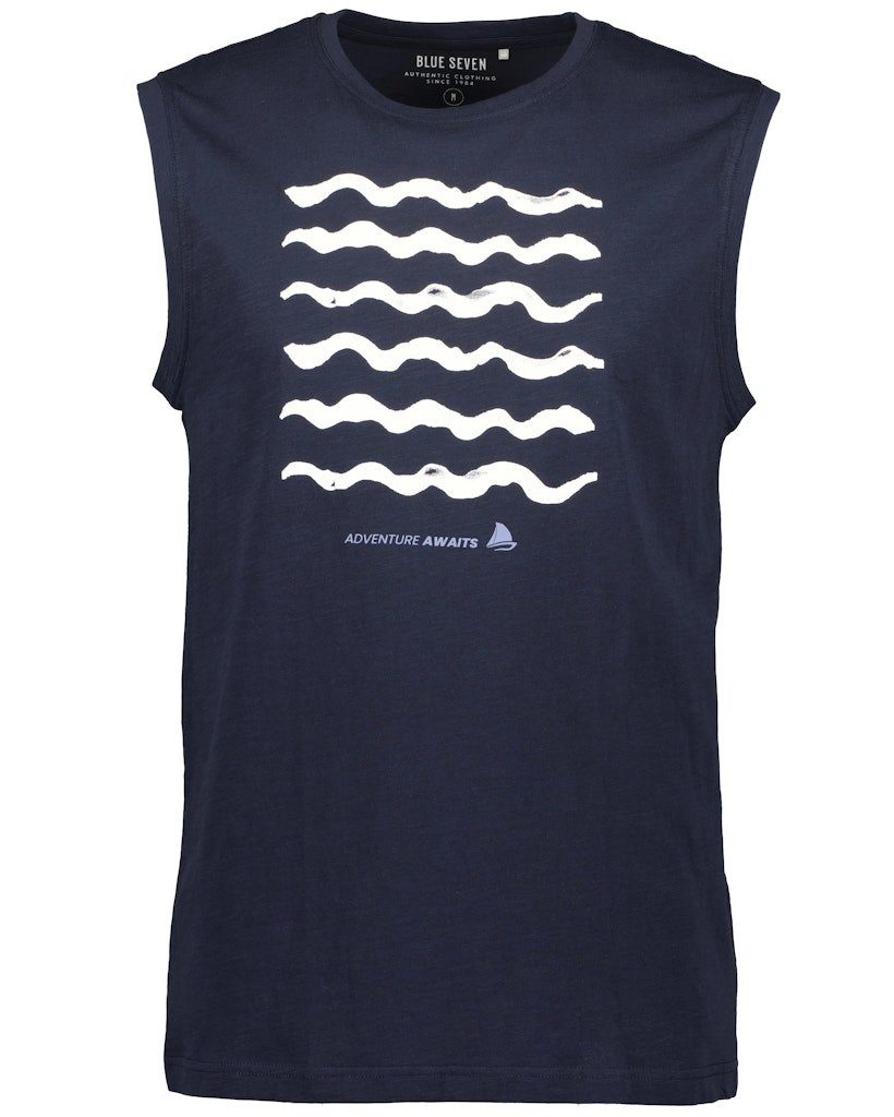 Blue Seven Muskelshirt Blue Seven Herren Muskelshirt Tank Top Wellen dunkelblau (1-tlg)
