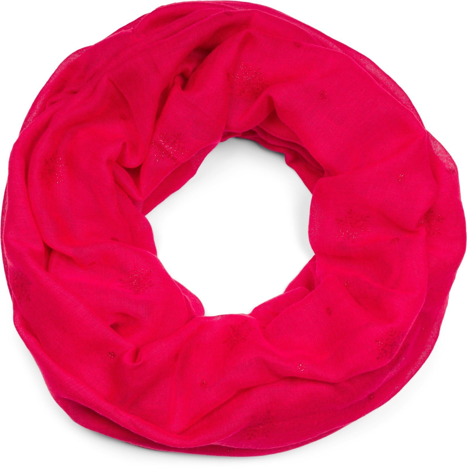 styleBREAKER Loop Loop mit glitzerndem Schneeflocken günstig online kaufen