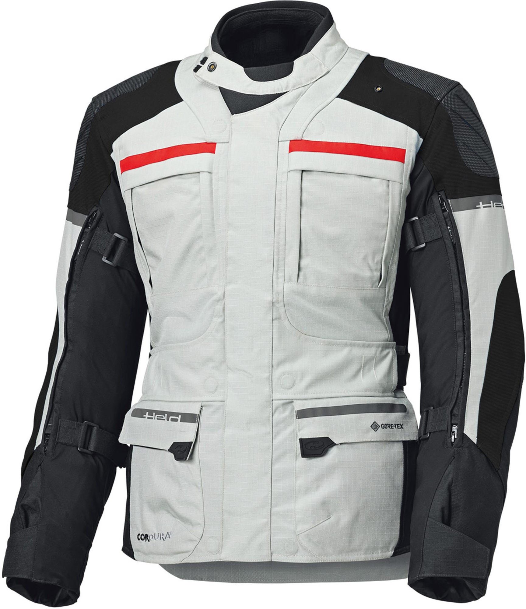 Held Biker Fashion Motorradjacke Carese 3 Adventure Motorrad Textiljacke Verbindungsreißverschluss,Ellenbogenprotektoren enthalten,Schulte
