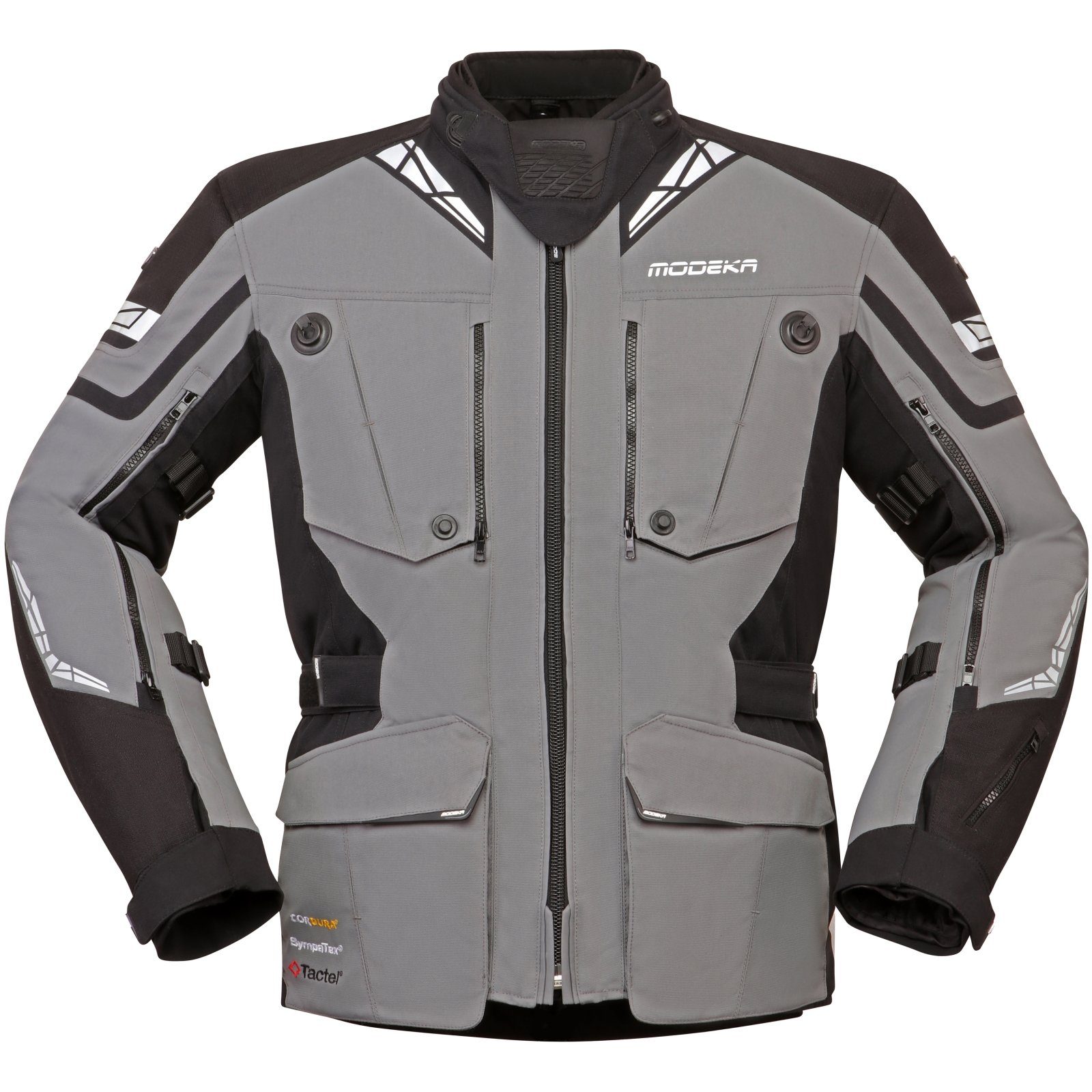 Modeka Motorradjacke Modeka Motorradjacke Panamericana II grau / schwarz XXL