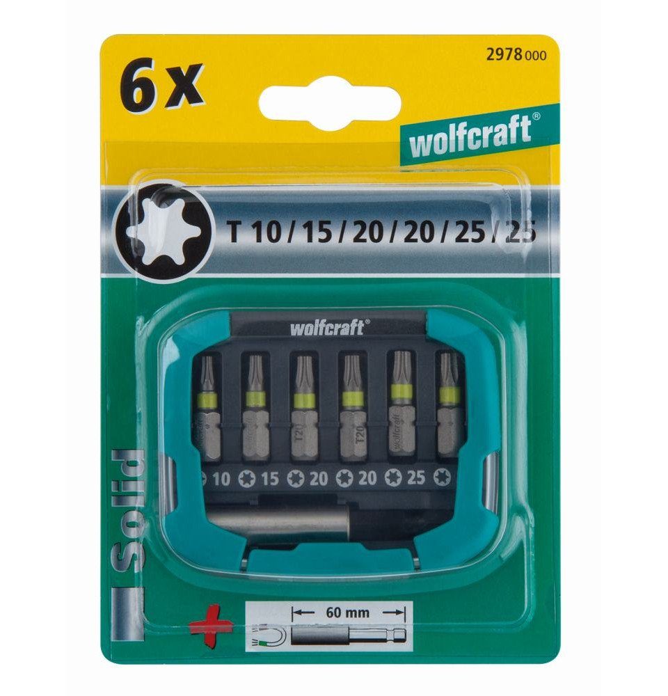 Wolfcraft Bit-Set Wolfcraft Bit-Set TX 7-teilig