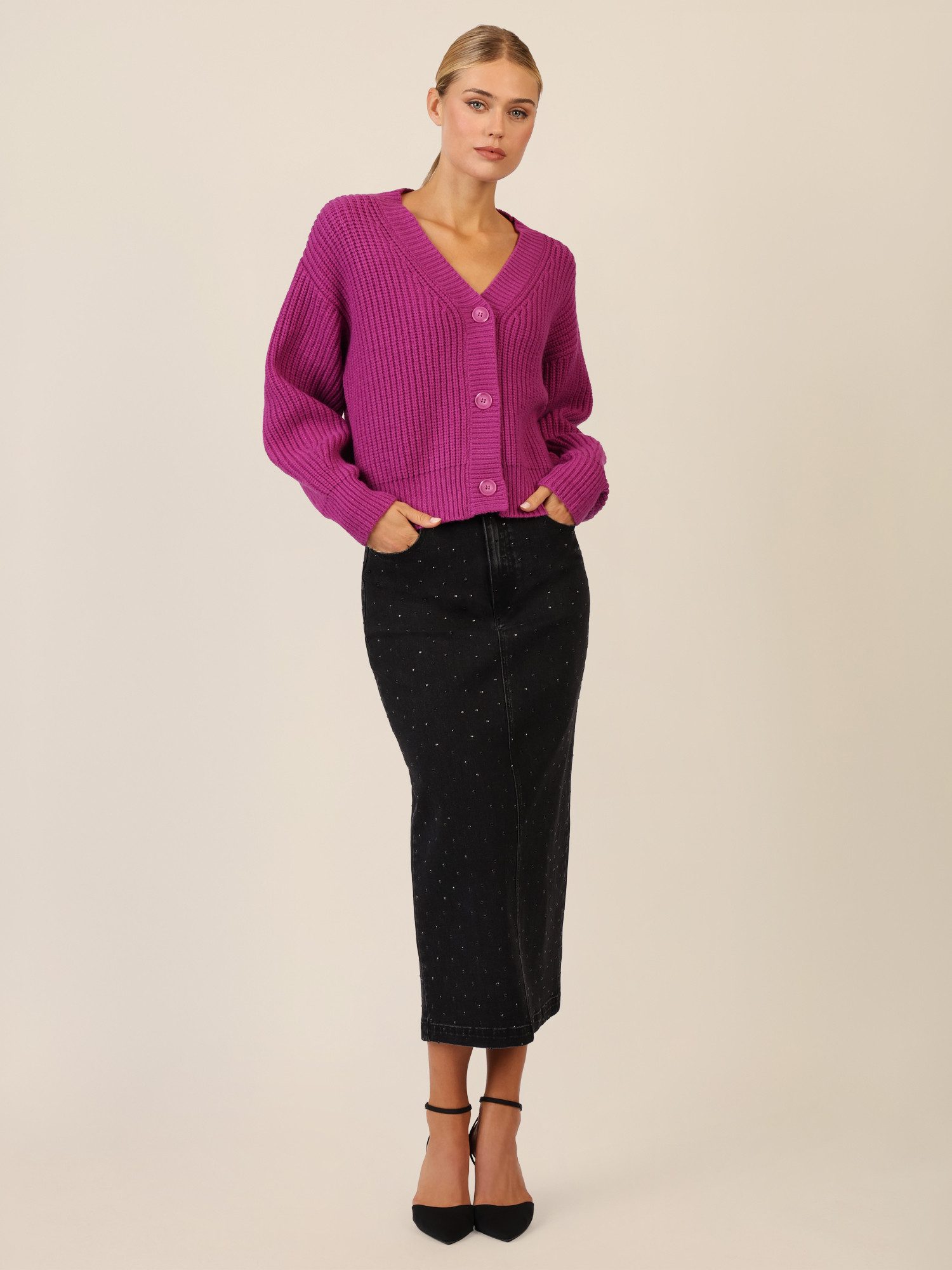 Apart Strickjacke mit Knopfleiste günstig online kaufen