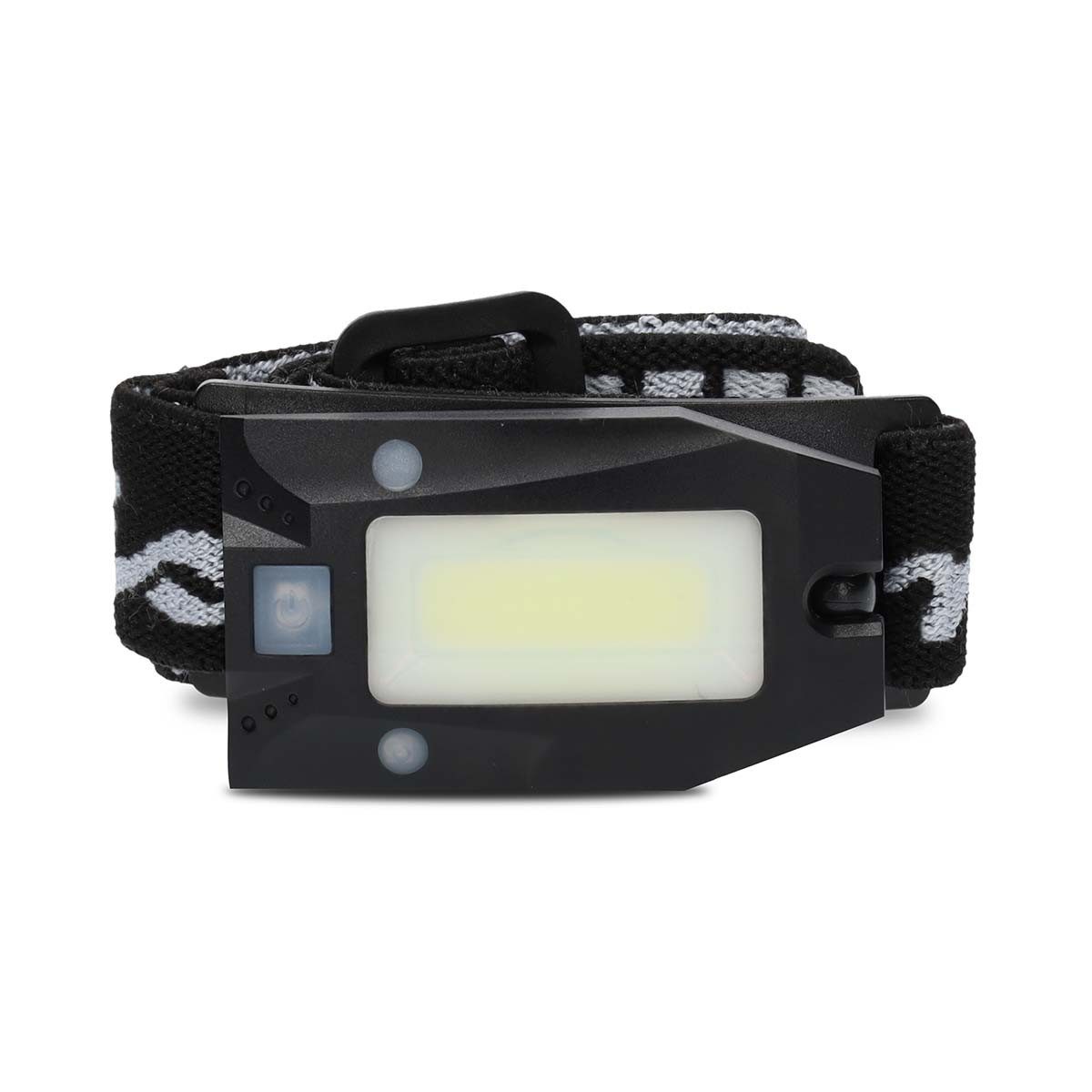 Nedis LED Stirnlampe LHLR05WBK (1-St), kopflampe leicht, gestensensor, weiß/rot, usb‑c, ipx4, 360° neigbar