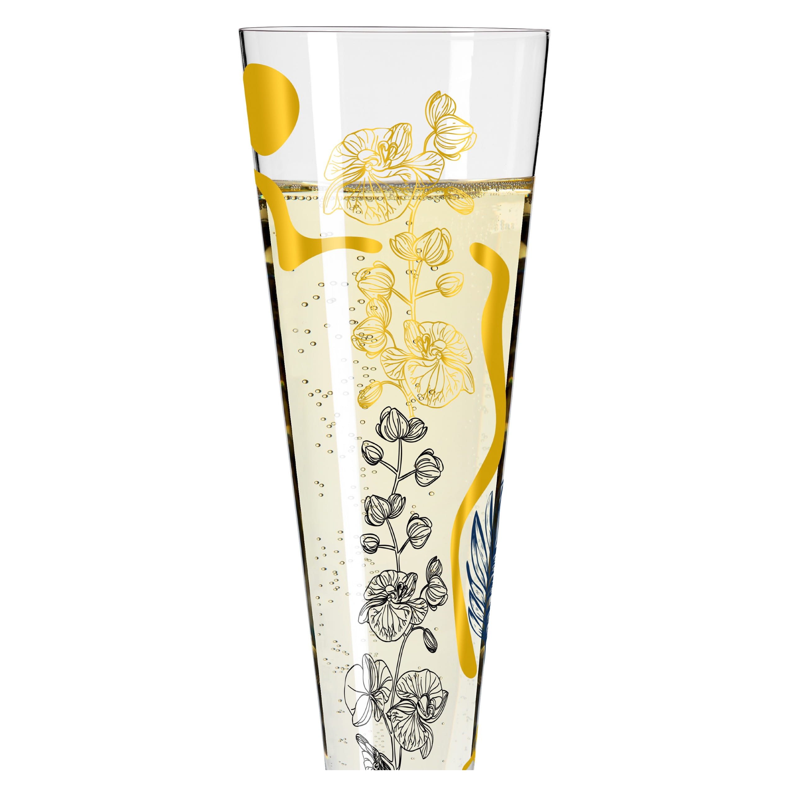Ritzenhoff Champagnerglas Goldnacht, Kristallglas