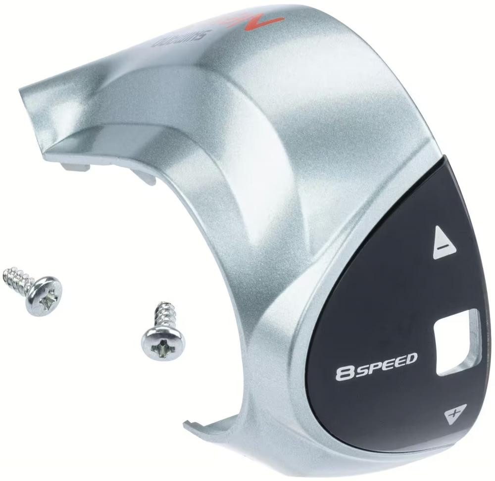 Shimano Schalthebel SHIMANO ABDECKUNG GANGANZEIGE MIT SCHRAUBEN SL-C6000-8 SILBER - präzis