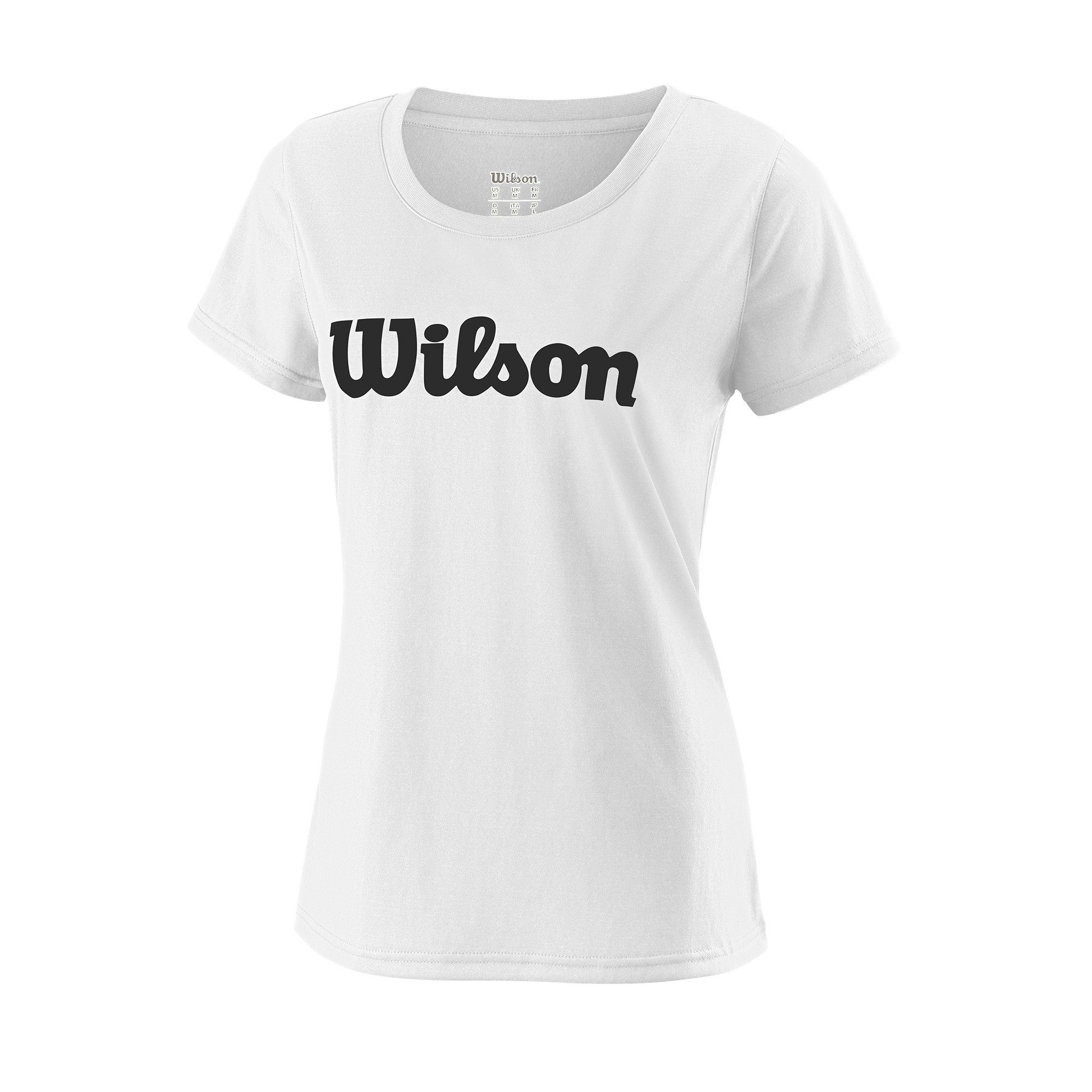 Wilson Tennisshirt Team Logo #18 weiss Damen