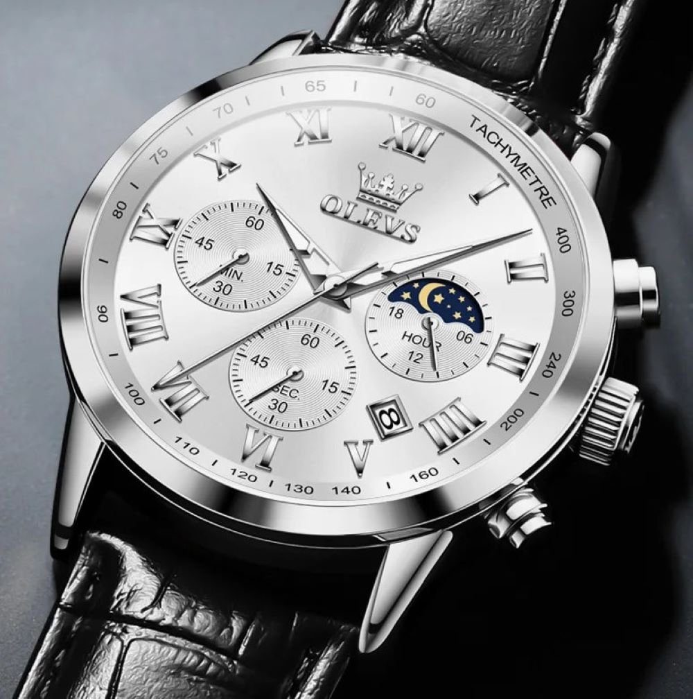 OLEVS Quarzuhr Herrenuhr Chronograph mit Tag günstig online kaufen