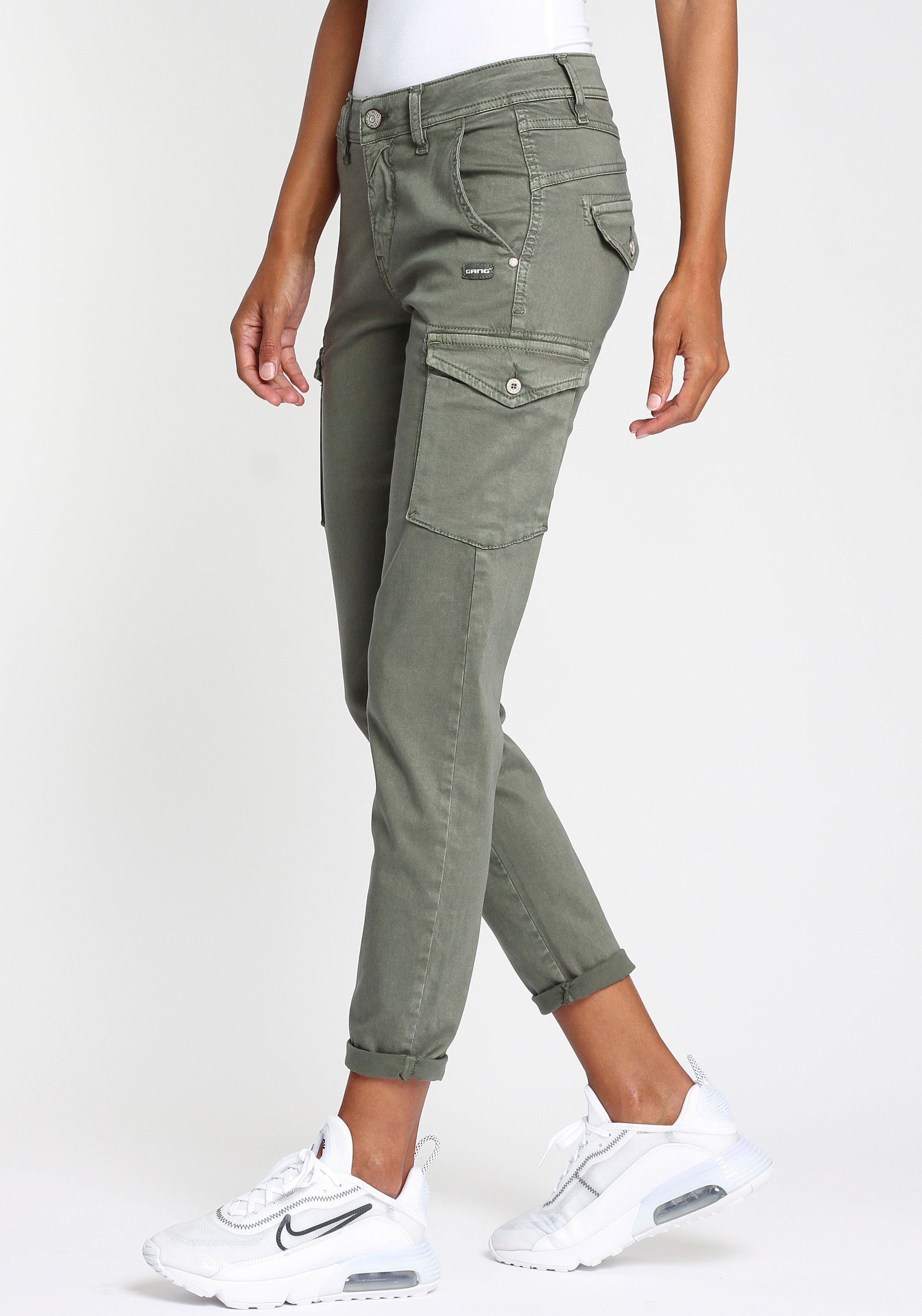 GANG Cargohose 94AMELIE mit aufgesetzten Cargotaschen