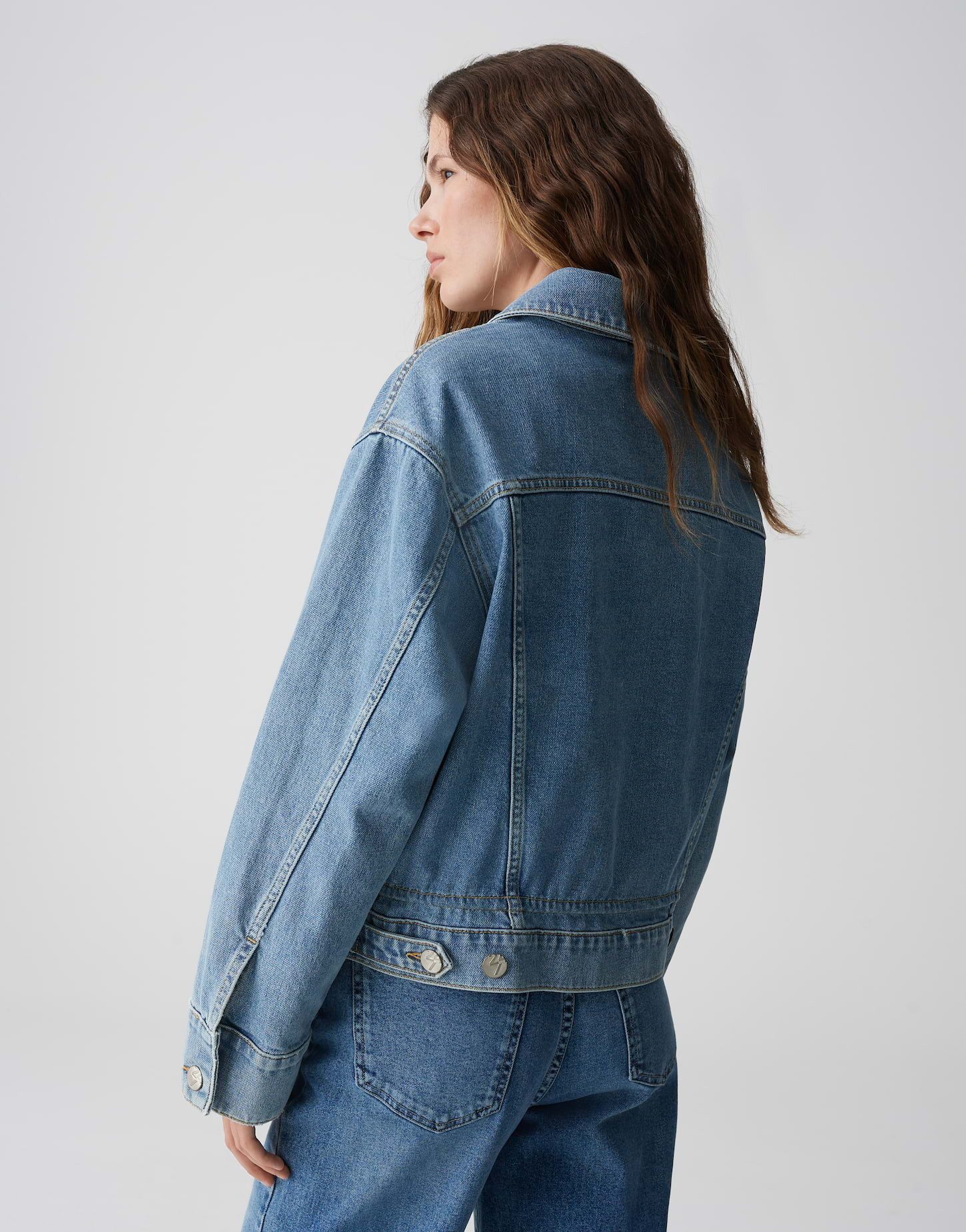 OPUS Jeansjacke HEMELY Loose aus BCI Cotton Mix