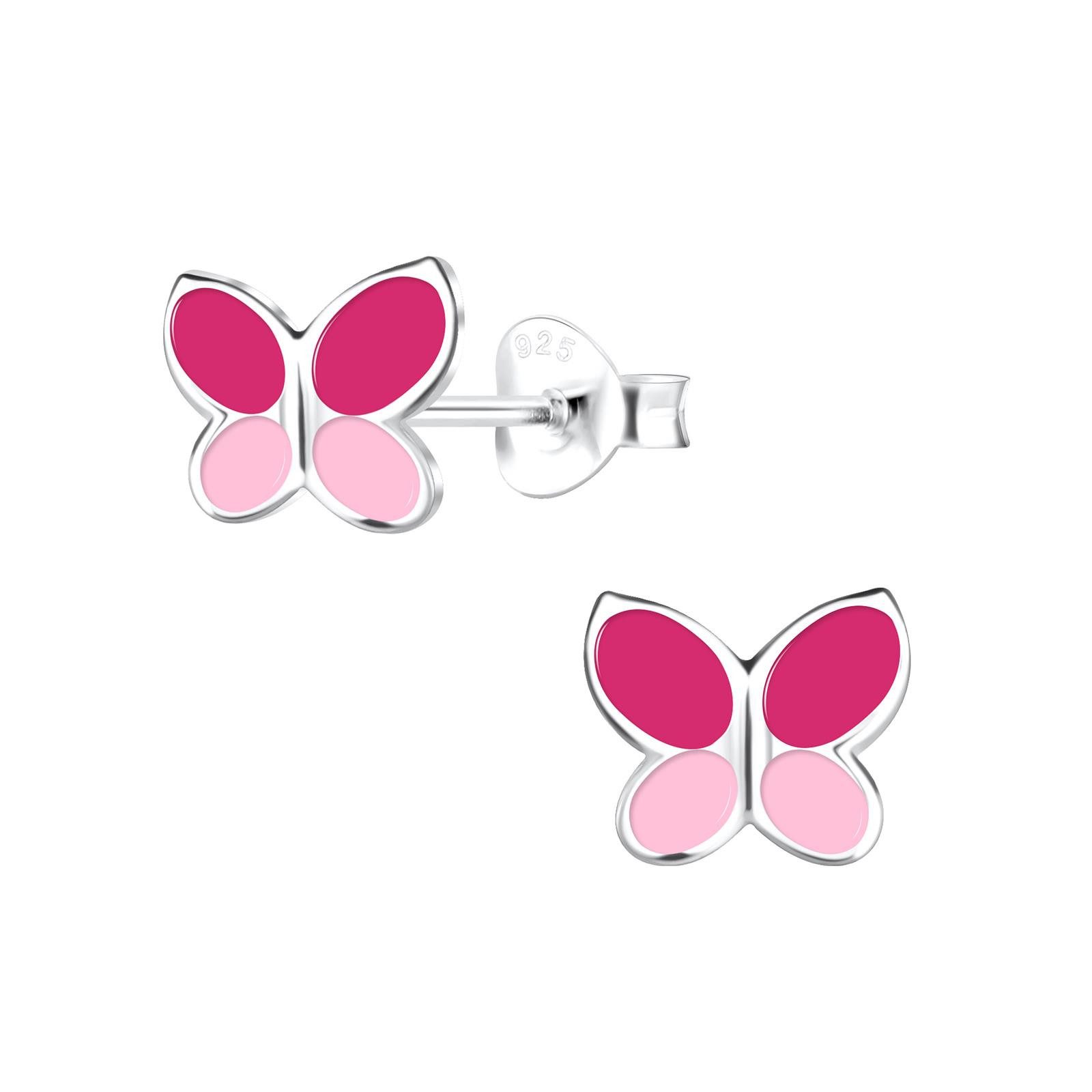 Ohrring-Set Schmetterling Kinder Ohrringe 925 Silber
