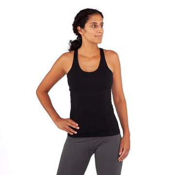 Yamadhi Yogashirt Yoga String Top, Bio-Baumwolle, Schwarz L