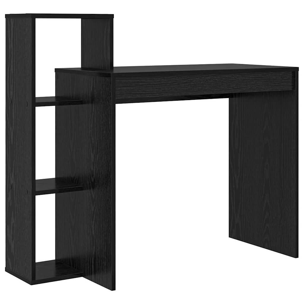 vidaXL Schreibtisch Schreibtisch mit Regal Schwarz Eichen-Optik 100 x 40 x günstig online kaufen