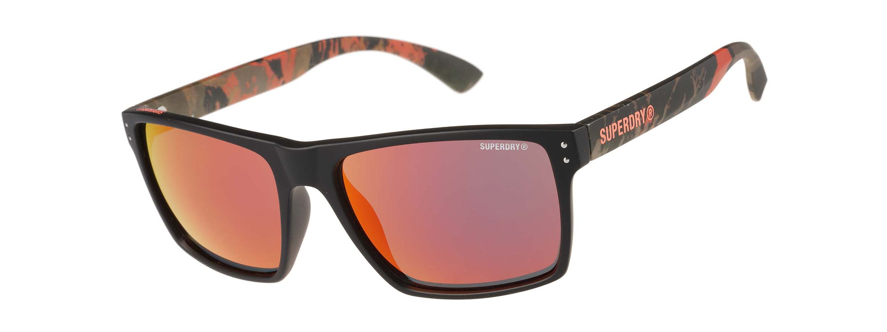 Superdry Sonnenbrille Modell 996054 Form Karree/Eckig, Logoschriftzug auf Bügel, Injectionfassung