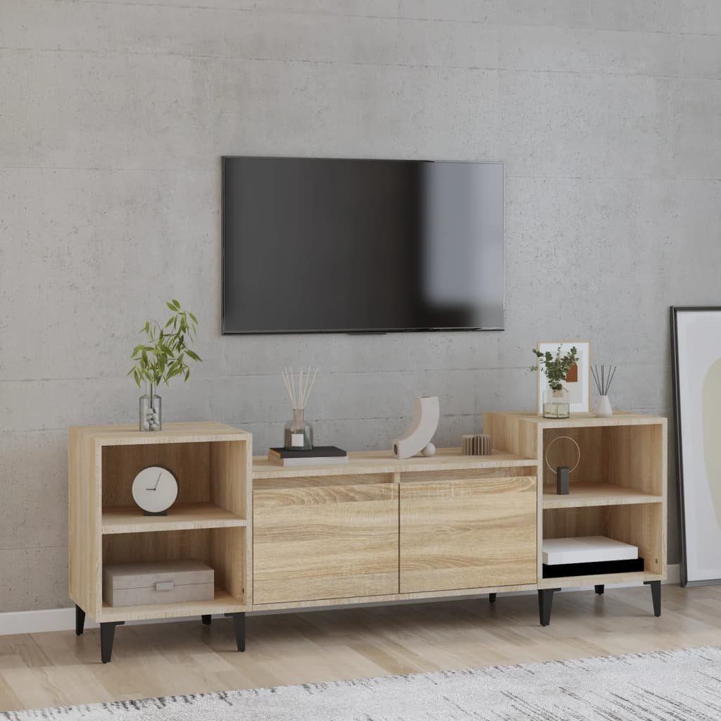 furnicato TV-Schrank Sonoma-Eiche 160x35x55 cm Holzwerkstoff