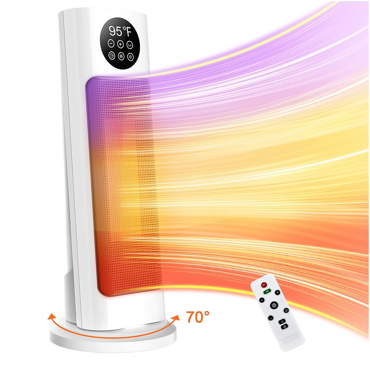 HYIEAR Heizlüfter Heizlüfter mit Fernbedienung,45 dB günstig online kaufen
