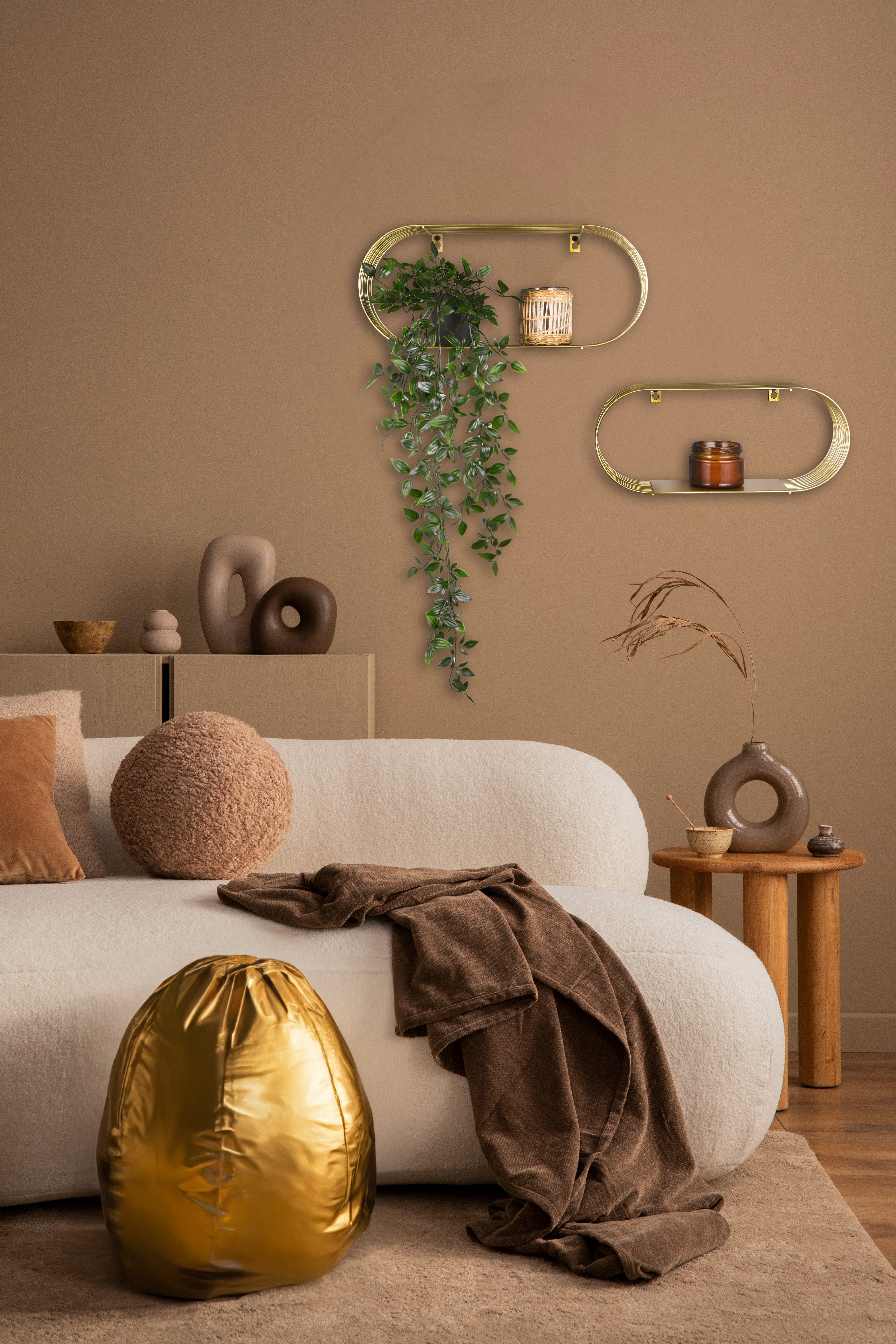 MIRRORS AND MORE Wandregal Joyce, Set 2-tlg., Mit Metallstreben, Wandmontag günstig online kaufen