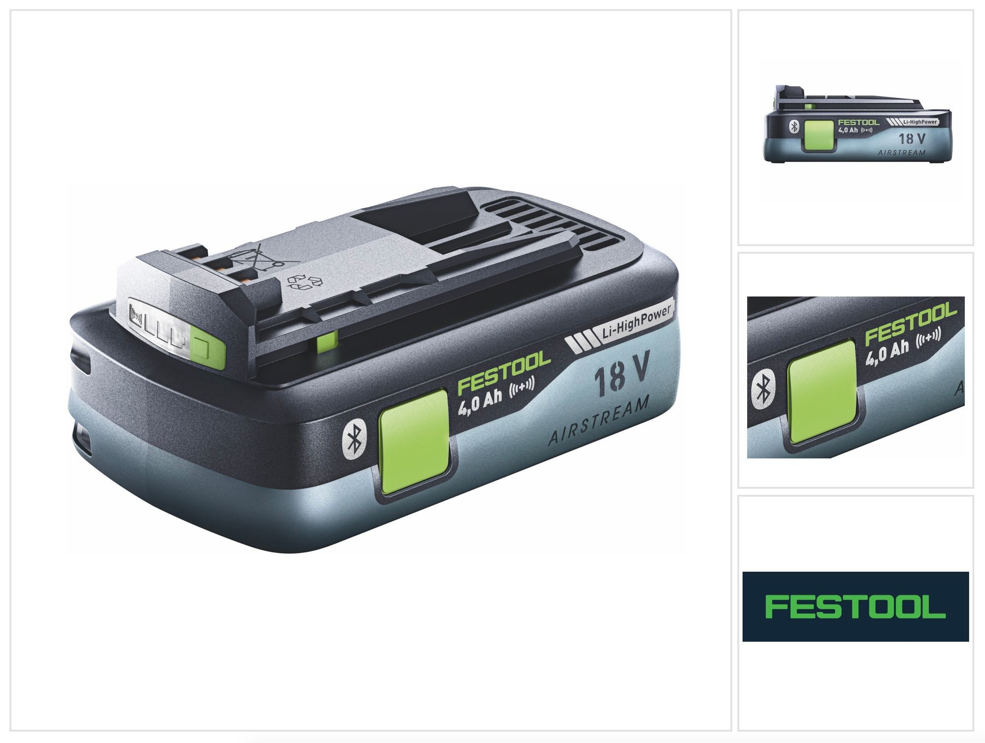 FESTOOL BP 18 Li 4,0 HPC-ASI Akkupack 18 V 4,0 Ah / 4000 mAh HighPower Li-Ion Akkupacks
