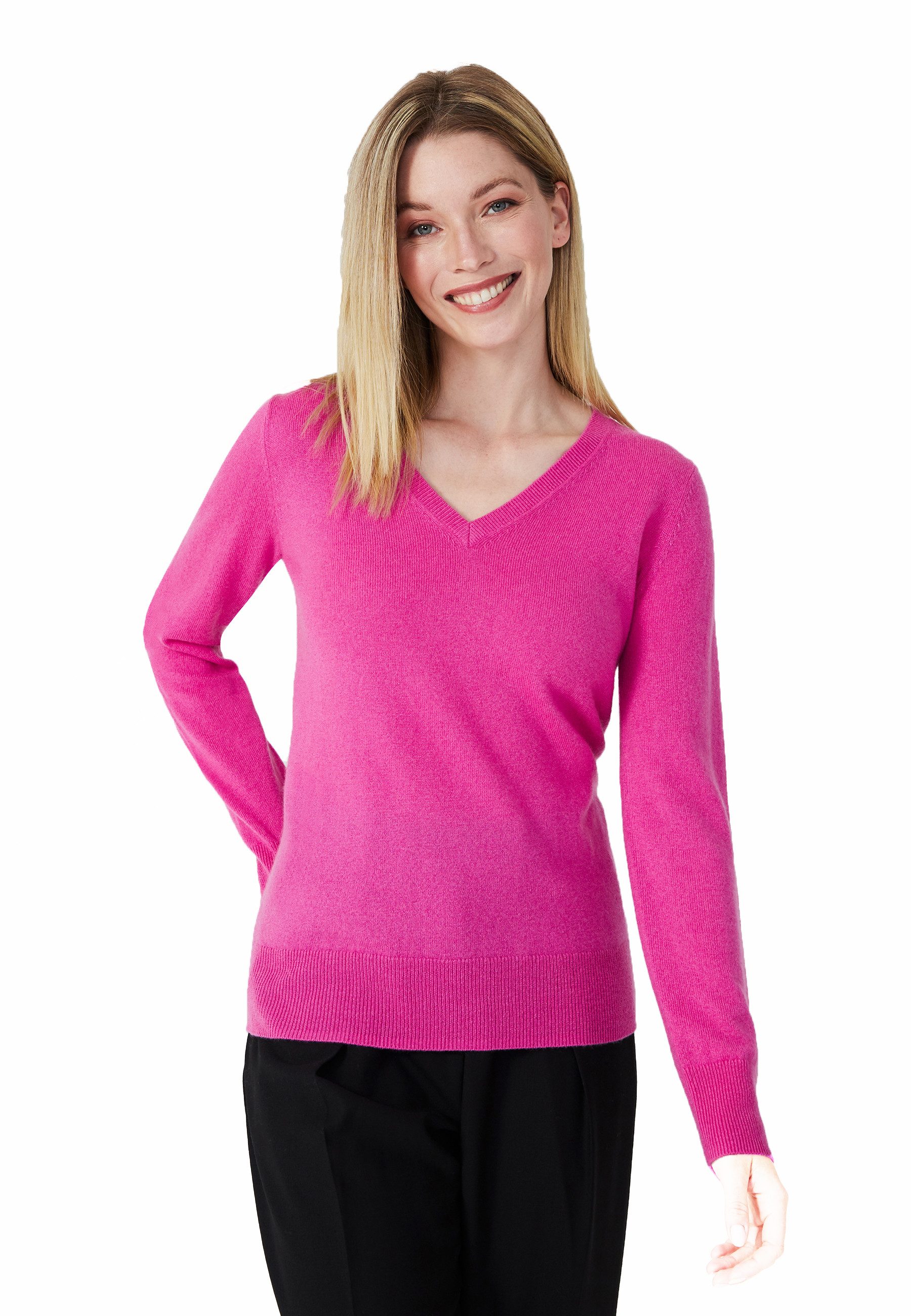 Style & Republic Kaschmirpullover Kaschmirpullover V-Neck günstig online kaufen