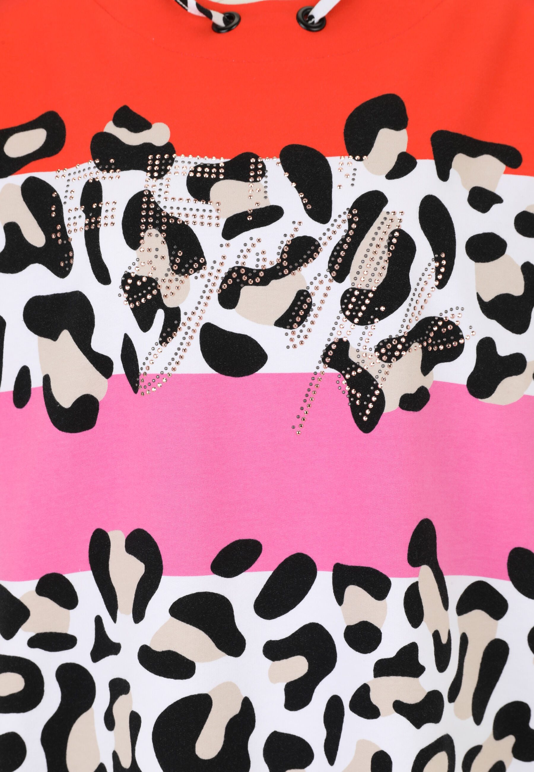 Doris Streich 3/4-Arm-Shirt (1-tlg) mit Leo-Muster