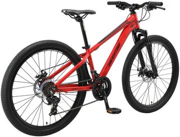 Bikestar Mountainbike, 21 Gang Shimano RD-TY300 Schaltwerk, Kettenschaltung, für Damen und Herren, Kettenschaltung