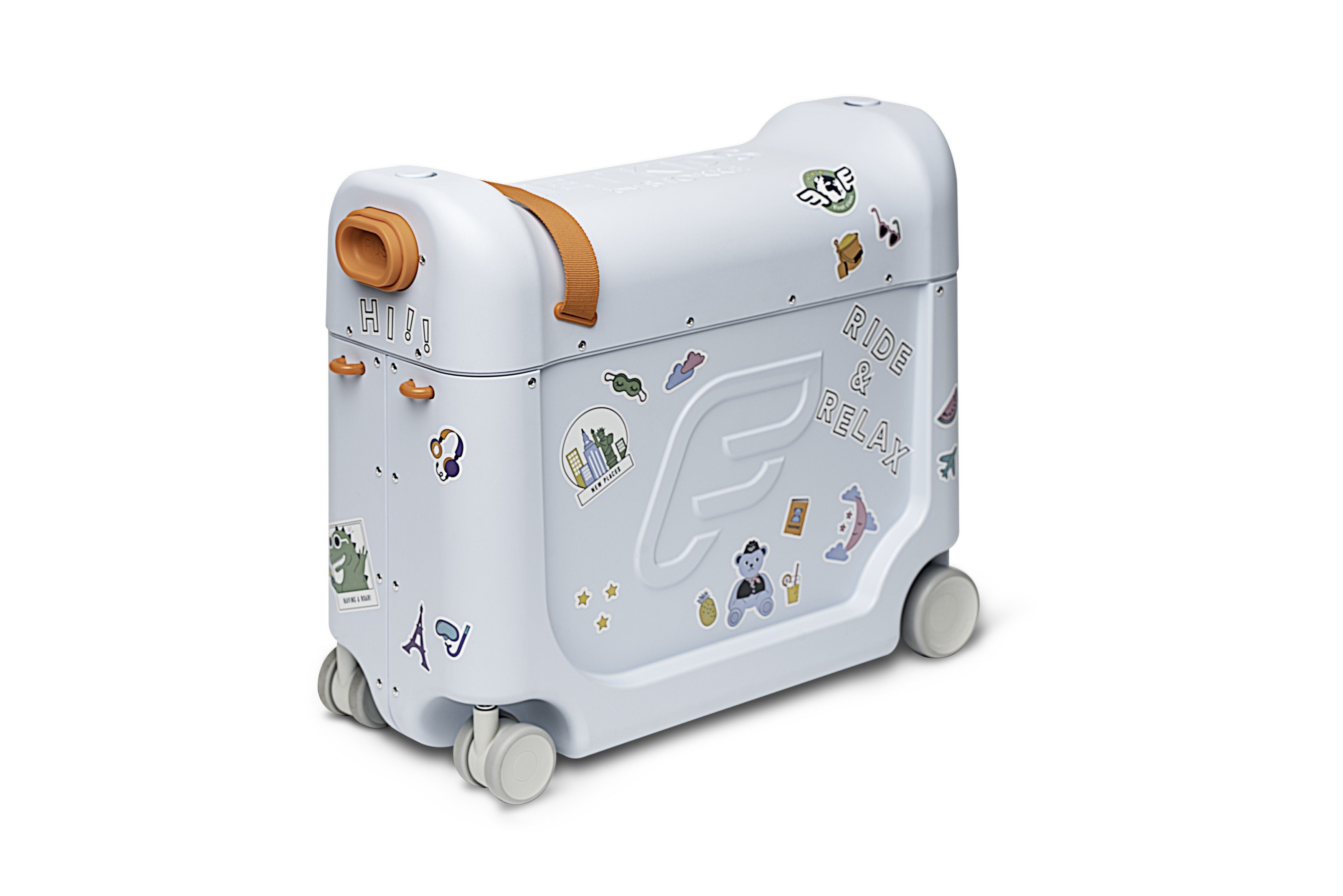 Sky BedBox (Koffer + lange - Rucksack) JetKids™ Stokke und Ideal Koffer kurze Reisen Blue by für Kinderkoffer